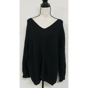 Iandroiy Women's Off Shoulder Batwing Sleeve Loose